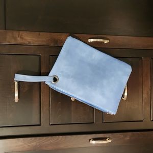 Blue Envelope Clutch